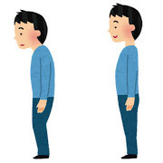良い姿勢と悪い姿勢