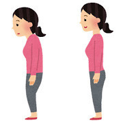 良い姿勢の方が肩こり少なそう！